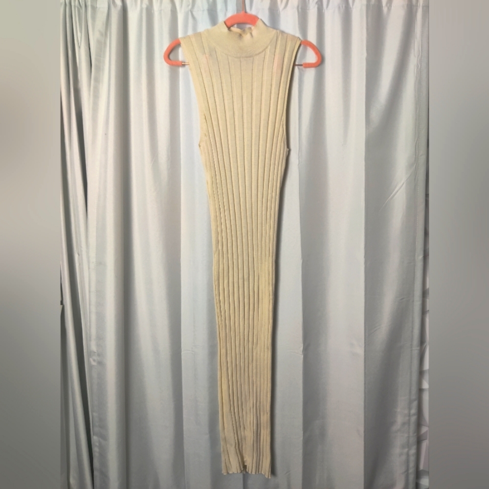 Nasty Gal turtleneck and fitted ribbed midi dress - 2